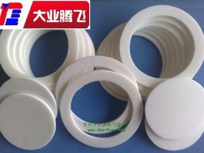 CR氯丁橡胶海绵垫圈密封垫圈海棉厂家生产圆形打孔海棉垫圈